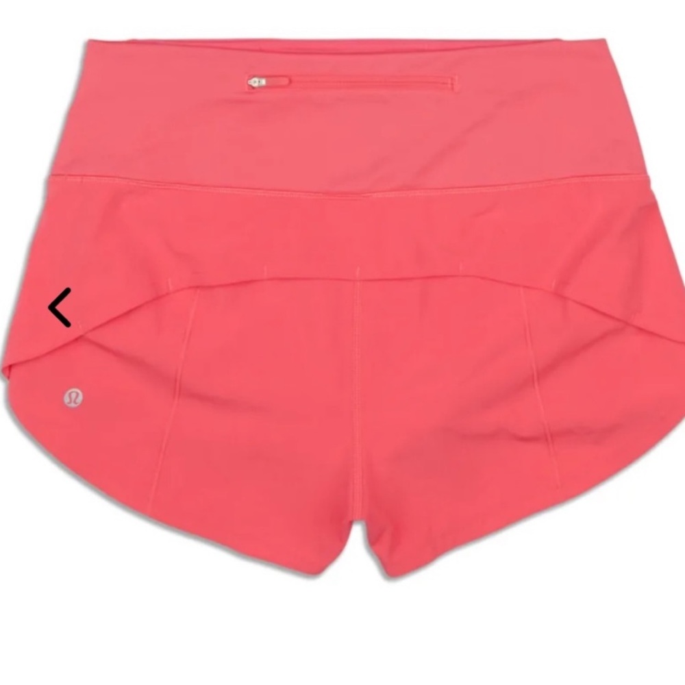 Lululemon speed up shorts coral